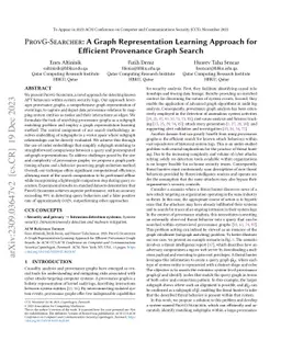 ProvG-Searcher: A Graph Representation Learning Approach for Efficient
  Provenance Graph Search