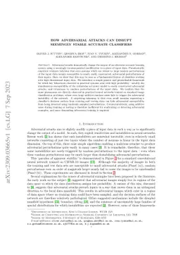 How adversarial attacks can disrupt seemingly stable accurate
  classifiers