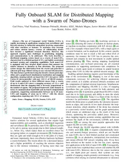 Fully Onboard SLAM for Distributed Mapping with a Swarm of Nano-Drones