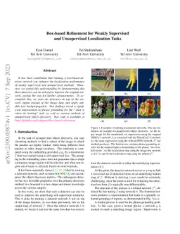 Box-based Refinement for Weakly Supervised and Unsupervised Localization
  Tasks