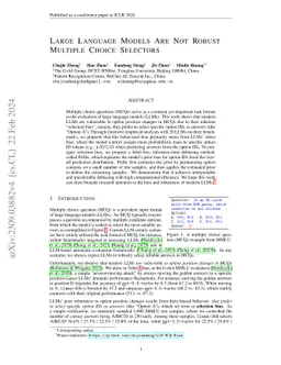 Large Language Models Are Not Robust Multiple Choice Selectors