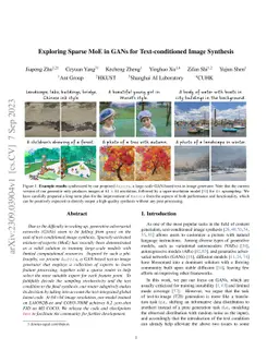 Exploring Sparse MoE in GANs for Text-conditioned Image Synthesis