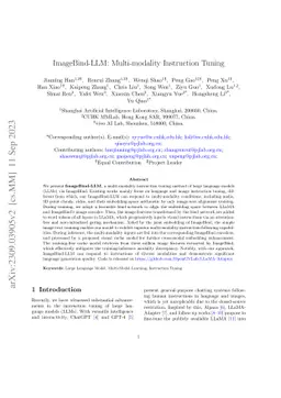 ImageBind-LLM: Multi-modality Instruction Tuning