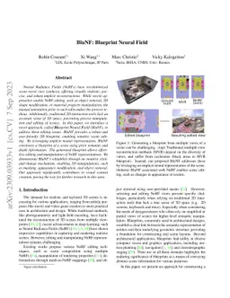 BluNF: Blueprint Neural Field