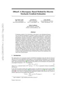 DBsurf: A Discrepancy Based Method for Discrete Stochastic Gradient
  Estimation