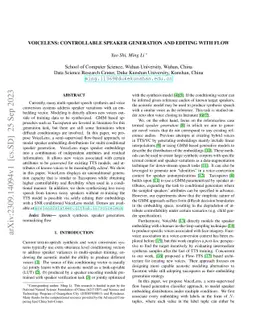 VoiceLens: Controllable Speaker Generation and Editing with Flow