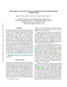 Haha-Pod: An Attempt for Laughter-based Non-Verbal Speaker Verification