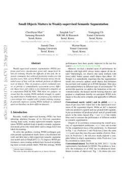 Small Objects Matters in Weakly-supervised Semantic Segmentation
