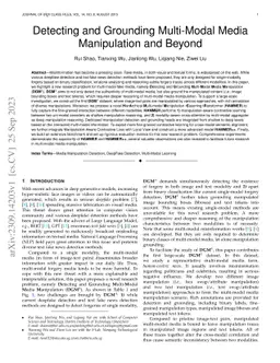 Detecting and Grounding Multi-Modal Media Manipulation and Beyond