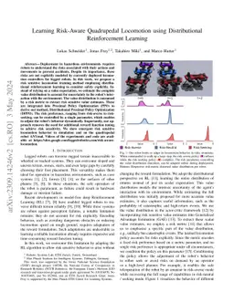Learning Risk-Aware Quadrupedal Locomotion using Distributional
  Reinforcement Learning