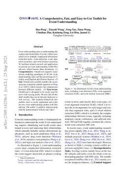 OmniEvent: A Comprehensive, Fair, and Easy-to-Use Toolkit for Event
  Understanding