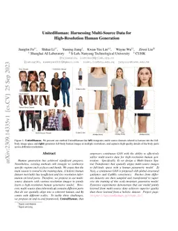 UnitedHuman: Harnessing Multi-Source Data for High-Resolution Human
  Generation