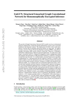LinGCN: Structural Linearized Graph Convolutional Network for
  Homomorphically Encrypted Inference
