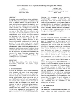 Gastro-Intestinal Tract Segmentation Using an Explainable 3D Unet