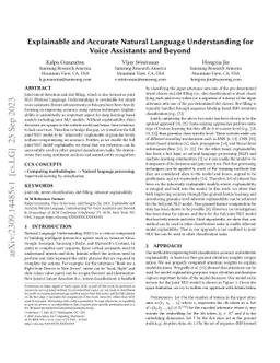 Explainable and Accurate Natural Language Understanding for Voice
  Assistants and Beyond