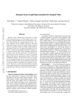 Dynamic Scene Graph Representation for Surgical Video