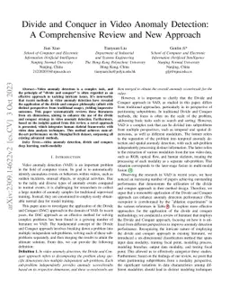 Divide and Conquer in Video Anomaly Detection: A Comprehensive Review
  and New Approach