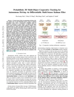 Probabilistic 3D Multi-Object Cooperative Tracking for Autonomous
  Driving via Differentiable Multi-Sensor Kalman Filter