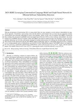 XGV-BERT: Leveraging Contextualized Language Model and Graph Neural
  Network for Efficient Software Vulnerability Detection