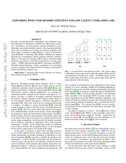 Exploring RWKV for Memory Efficient and Low Latency Streaming ASR