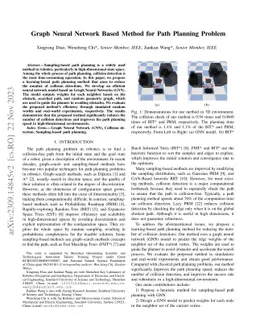 Graph Neural Network Based Method for Path Planning Problem