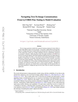 Navigating Text-To-Image Customization: From LyCORIS Fine-Tuning to
  Model Evaluation