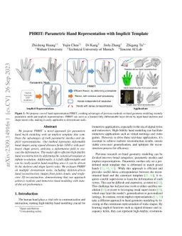 PHRIT: Parametric Hand Representation with Implicit Template