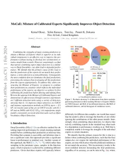 MoCaE: Mixture of Calibrated Experts Significantly Improves Object
  Detection