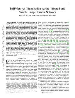 IAIFNet: An Illumination-Aware Infrared and Visible Image Fusion Network