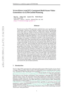 VideoDirectorGPT: Consistent Multi-scene Video Generation via LLM-Guided
  Planning