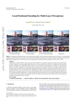 Local Positional Encoding for Multi-Layer Perceptrons