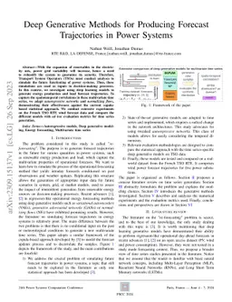 Deep Generative Methods for Producing Forecast Trajectories in Power
  Systems