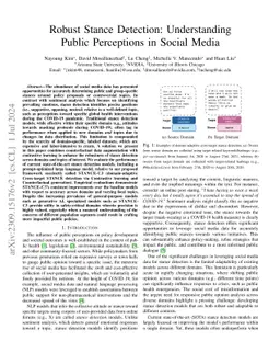 Robust Stance Detection: Understanding Public Perceptions in Social
  Media