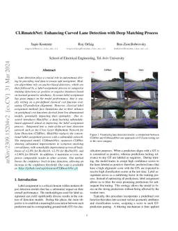 CLRmatchNet: Enhancing Curved Lane Detection with Deep Matching Process