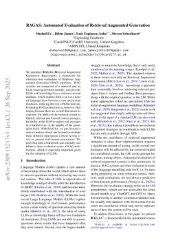 Ragas: Automated Evaluation of Retrieval Augmented Generation