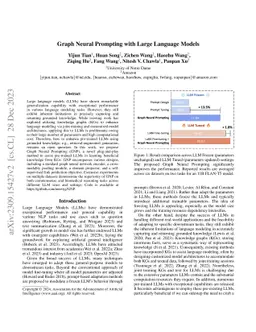Graph Neural Prompting with Large Language Models
