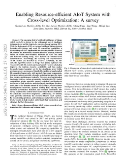 Enabling Resource-efficient AIoT System with Cross-level Optimization: A
  survey