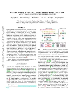 Dynamic Multi-Scale Context Aggregation for Conversational Aspect-Based
  Sentiment Quadruple Analysis