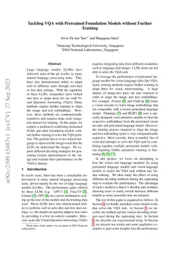 Tackling VQA with Pretrained Foundation Models without Further Training