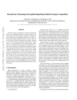 DreamCom: Finetuning Text-guided Inpainting Model for Image Composition