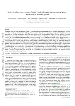 Raijū: Reinforcement Learning-Guided Post-Exploitation for Automating
  Security Assessment of Network Systems