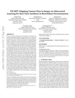 P2I-NET: Mapping Camera Pose to Image via Adversarial Learning for New
  View Synthesis in Real Indoor Environments