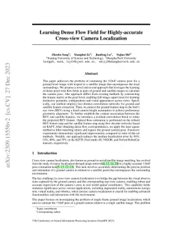 Learning Dense Flow Field for Highly-accurate Cross-view Camera
  Localization