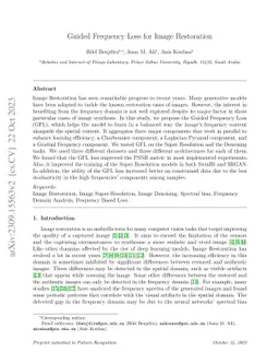 Guided Frequency Loss for Image Restoration