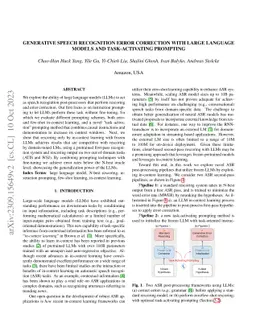 Generative Speech Recognition Error Correction with Large Language
  Models and Task-Activating Prompting