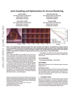 Joint Sampling and Optimisation for Inverse Rendering
