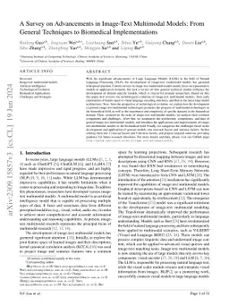 A Survey on Image-text Multimodal Models