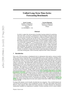 Unified Long-Term Time-Series Forecasting Benchmark