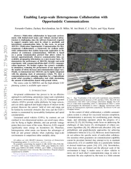 Enabling Large-scale Heterogeneous Collaboration with Opportunistic
  Communications