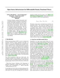 Open Source Infrastructure for Differentiable Density Functional Theory